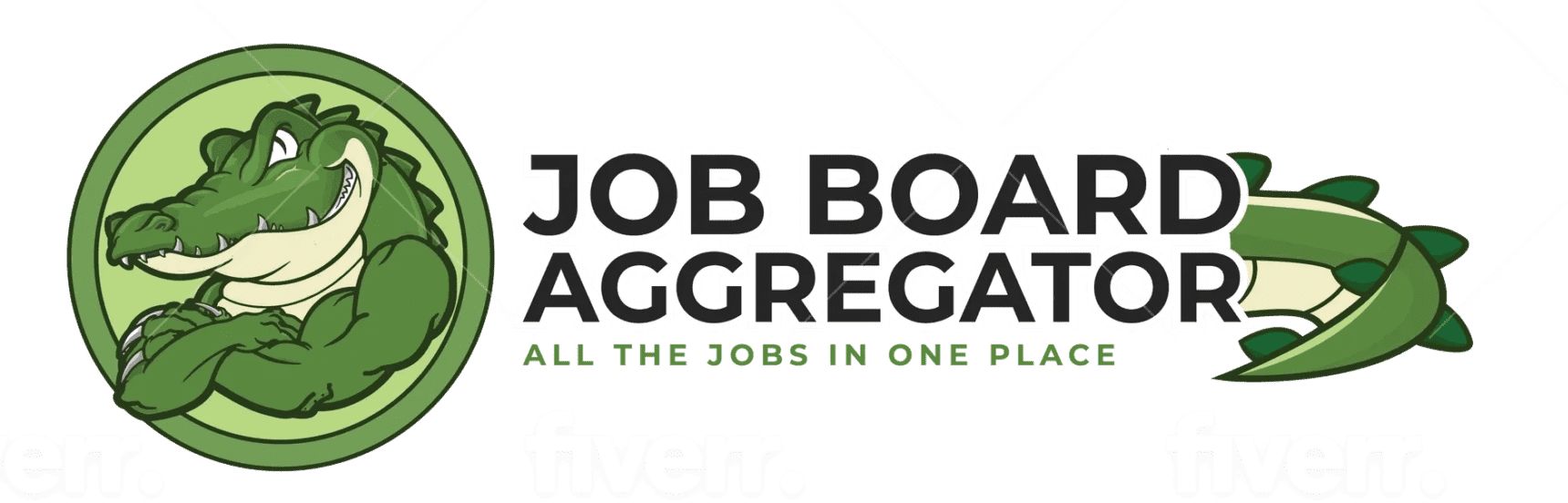 A green background with the words job board aggregator written in black.